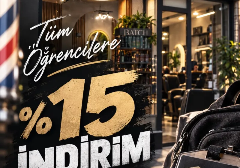 Öğrenci saç sakal kesimi %15 indirim